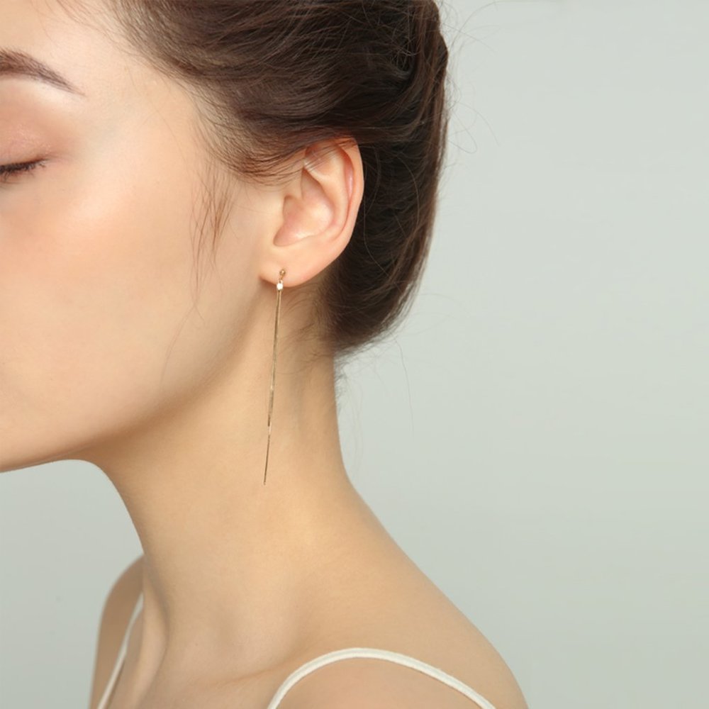 NEW! Sterling silver earrings in gold